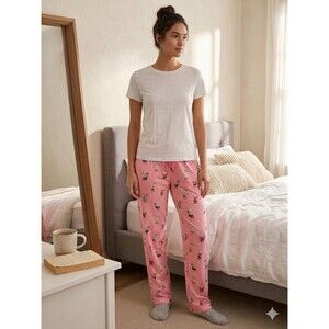 Seven Dwarfs Disney Pajama Pants Womens Sz S Munki Munki Off To Sleep We Go New